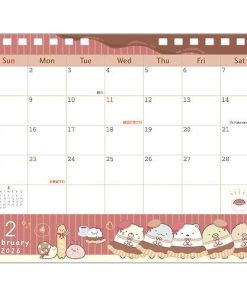 サンエックス 2026年 カレンダー (日始) 卓上カレンダー すみっコぐらし CD40501 S/G